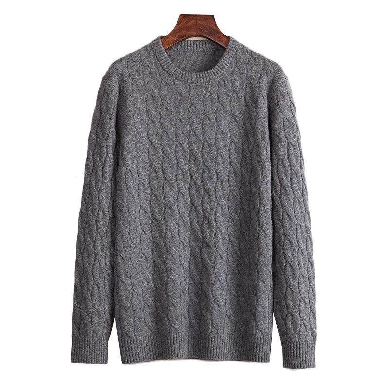 

Mens Fashion Autumn New Sweaters Man O-Neck Pullover Men Long Sleeve Casual Thick Korean Style Clothes Sweater