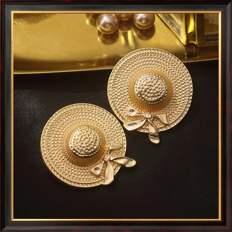 Высококачественные металлические пуговицы Золотые круглые в стиле ретро свитер