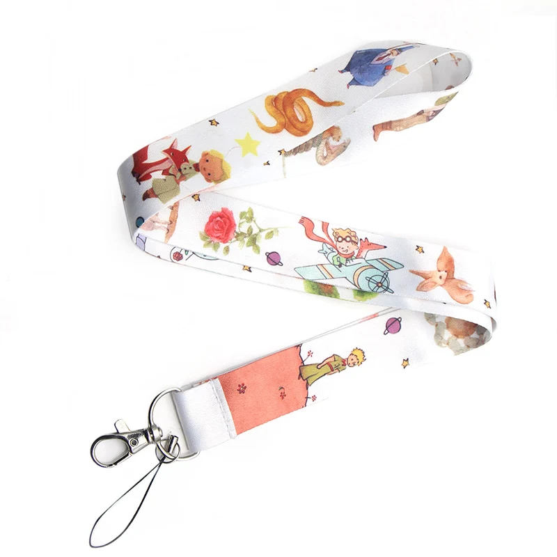 

CA194 Le Petit Prince Keychain Lanyards Id Badge Holder ID Card Pass Mobile Phone USB Badge Holder Key Strap