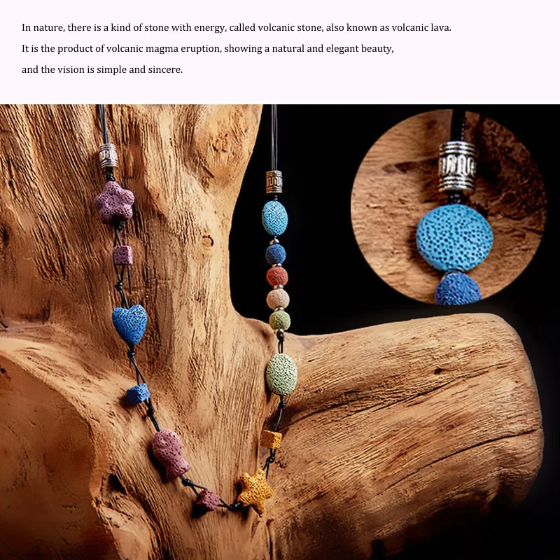 Разноцветные плоские круглые лавовые бусины в форме монеты из вулканического