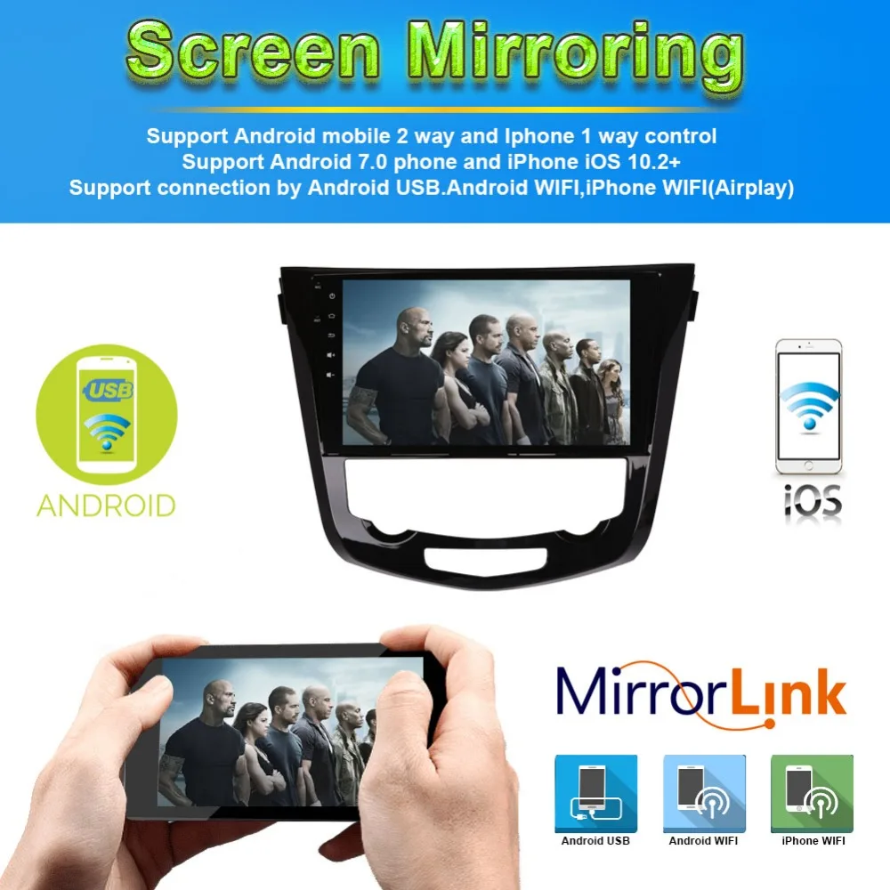 Автомобильная стереомагнитола 10 1 дюймов IPS экран Android 4 Гб ОЗУ для NISSAN X TRAIL/Qashqai/Dualis