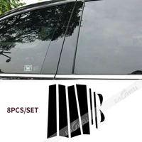 8 pcs car window pillar center trim sticker cover decoration accessories 3m adhesive tape fit for toyota camry 2018 2019