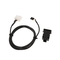 car usb aux switch socket with wire harness cable adapter for toyota