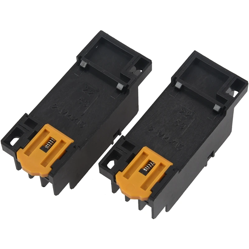 2 шт. реле 14-контактный 35 мм DIN Rail HH54P MY4 Мощность основного разъема PYF14A |