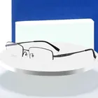 Полуободковые очки для мужчин и женщин, ультрасветильник, в деловом стиле, очки в титановой оправе