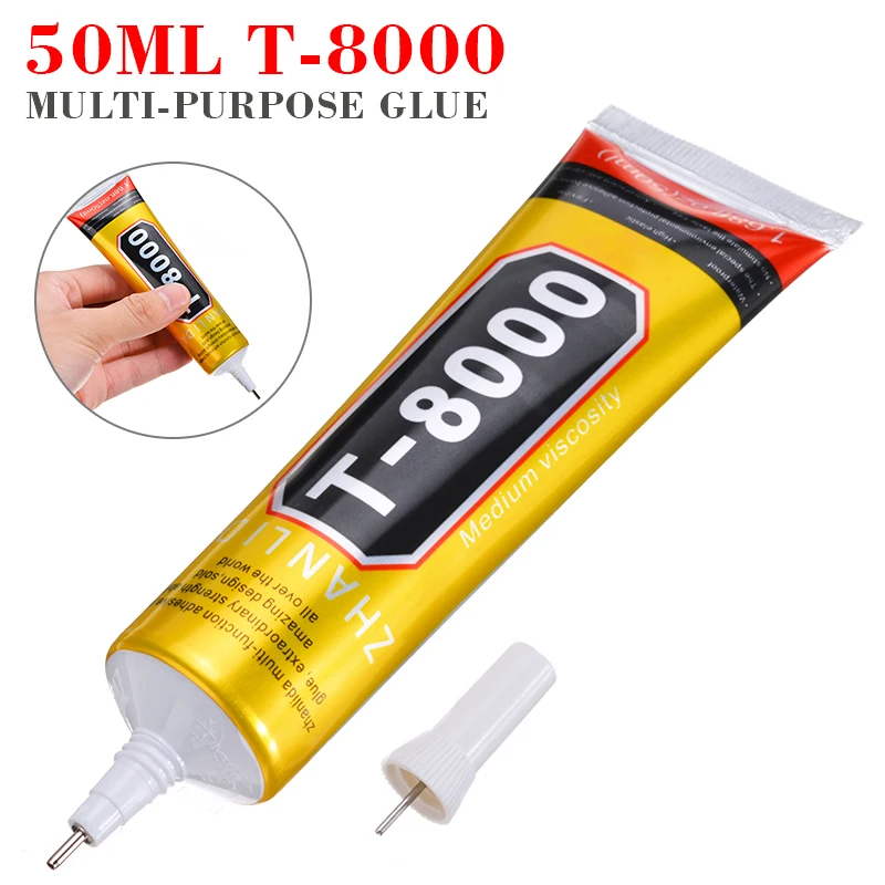

5ml T-8000 Industrial Adhesive Epoxy Resin Repair Jewerly Craft Rhinestone and Nail Gel DIY Phone Frame Fix Screen Glass Glue
