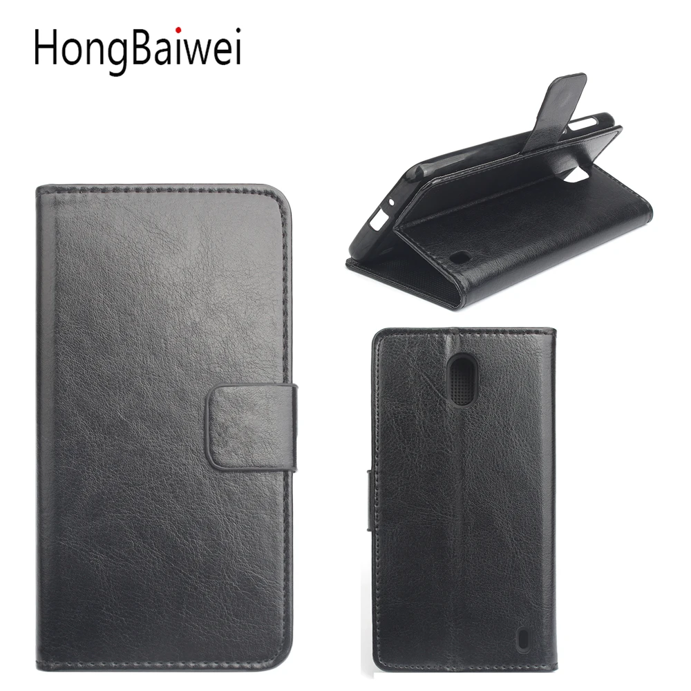 Чехол С Откидывающейся Крышкой для Nokia 2 кожаный роскошный чехол портмоне с