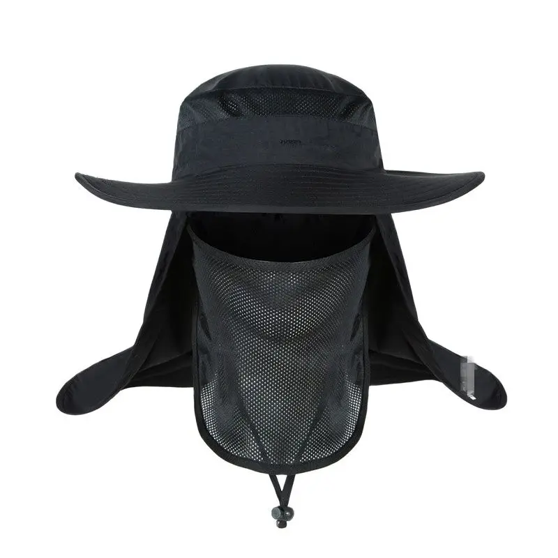

2021 Waterproof Big Bucket Hats with a wide brim New Summer wind-proof Sun Hat SPF 30+ UV Protection Fishing Hat Fisherman Cap
