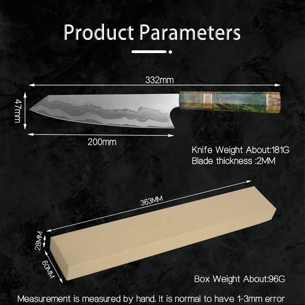 Новый 67 слоев VG10 дамасский кухонный нож шеф повара японский Santoku с эргономичной