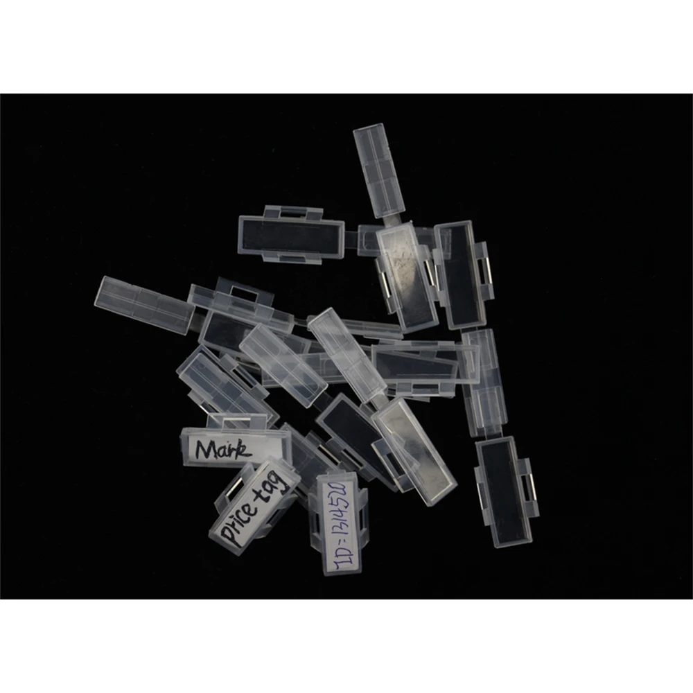 Lmc-1 500 Pcs Label Frame Box 29.9*10.0mm Cable Conductor Rope Name Tag Ticket Accessories Sign Ties Holder | Дом и сад