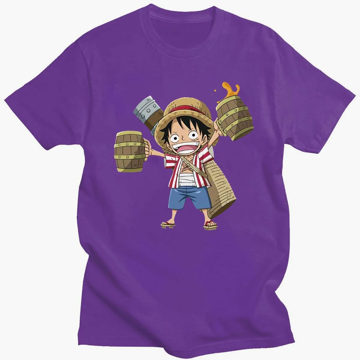 

A piece of Luffy Zoro T-shirts Harajuku Japanese Anime Streetwear 2021 Fashion Tops Summer Short Mouw Ulzzang T-shirts