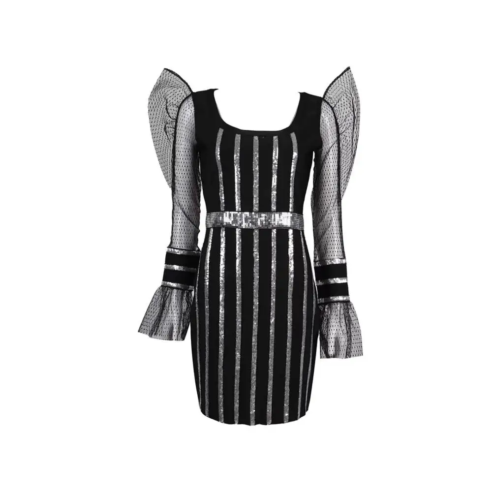 Женское облегающее платье элегантное вечернее вечерние длинным рукавом