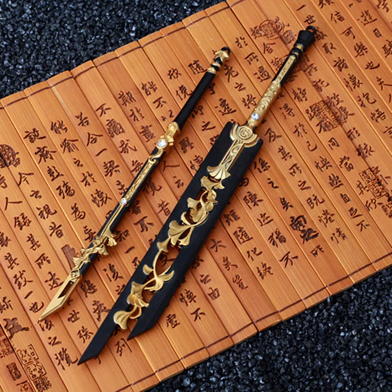 

Interesting Alloy Sword Game Character Weapon Model Antique Scabbard Sword Jewelry Birthday Gift Creative Toy Exhibition Props