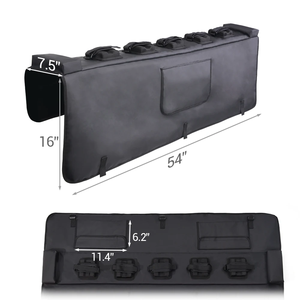 Коврик для задней двери грузовика MICTUNING 54 ''x 7 5'' x 16 '' 5 велосипедов с