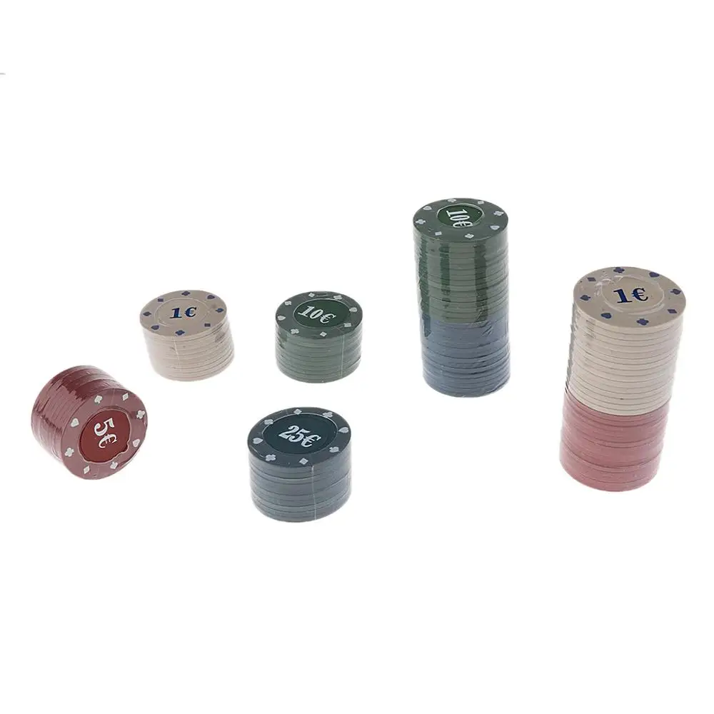 Профессиональный покерный чип MagiDeal 100 шт. набор с 4 номиналами для Техасского