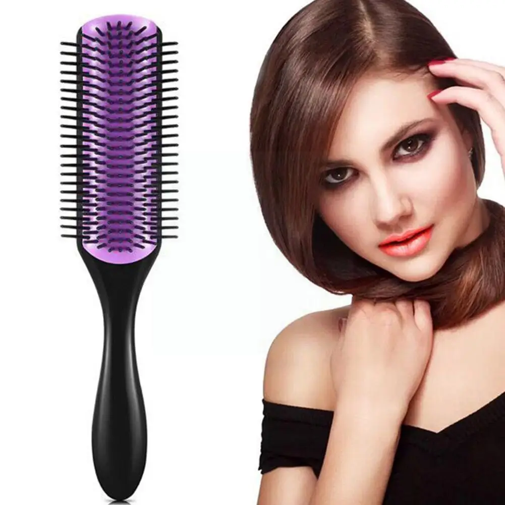 

1PC Hair Styling Brush Wheat Straw Detangle Hairbrush Curly Straight Hair Women Brush Hair Soft Salon Comb Hairdressing Z1B0