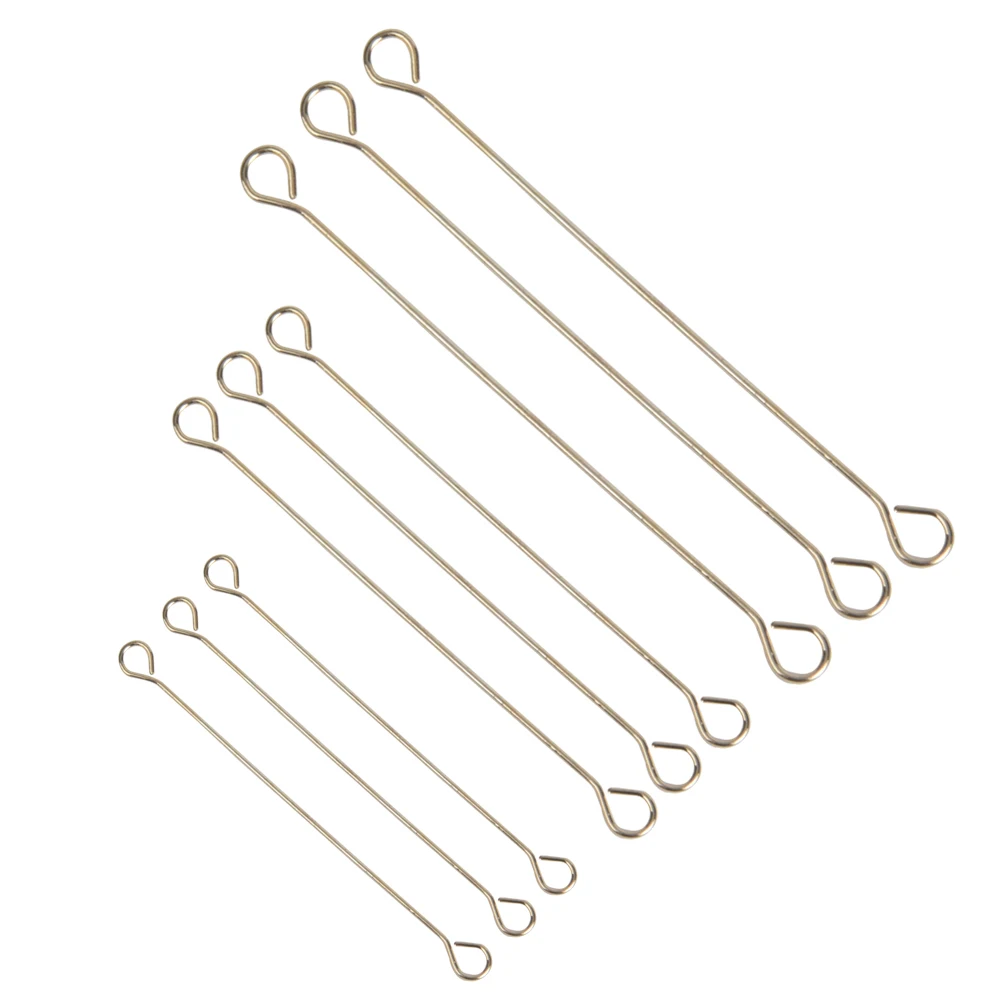 

200Pcs Double Eye Headpins Handmade Jewelry Accessories Needles Earrings Beading Eye Head Pins For Jewelry Making DIY Supplies