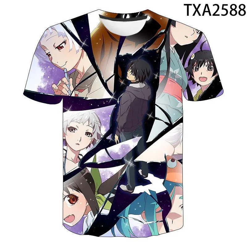 

New 3D T Shirts Cartoon Monogatari Casual Men Women Children Fashion Short Sleeve Boy girl Kids Printed T-shirt Cool Tops Tee