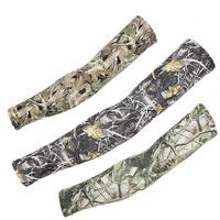 2pcs men camo sports camping arm warmers basketball gaming elbow sleeves tattoo sleeve running cycling cuffs safety gear muffs