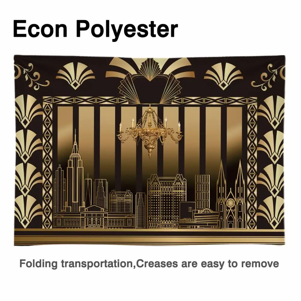 Allenjoy роскошный Фотофон с темой great Gatsby современные здания вечерние баннеры для