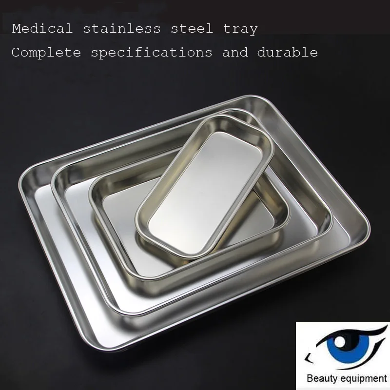 Медицинский поднос из нержавеющей стали 304 лоток для стоматологической