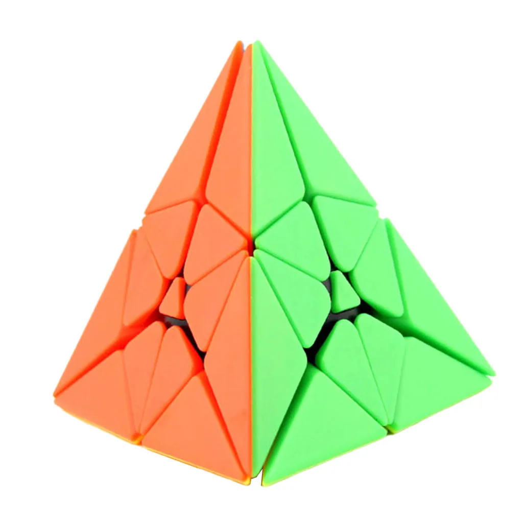 

Pyramid Shape Cube Speed Twist Puzzle Brain Teaser Toy 10.2cm Kids Children Educational Toys