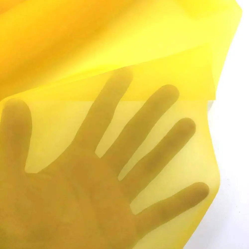 Шелкография желтого цвета 5/10/20 м печать полиэфирная сетка ткань ширина 120 см 230-420