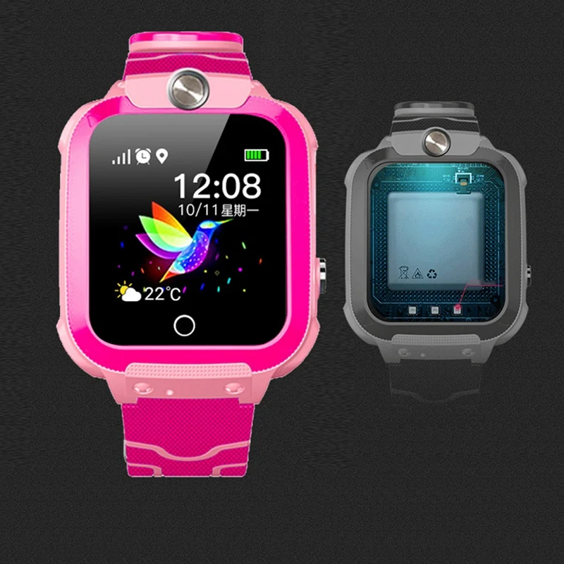 New Q20 Temperature Measurement Smart Watch for Kids GPRS Tracker Press Sn Waterproof Android IOS | Электроника