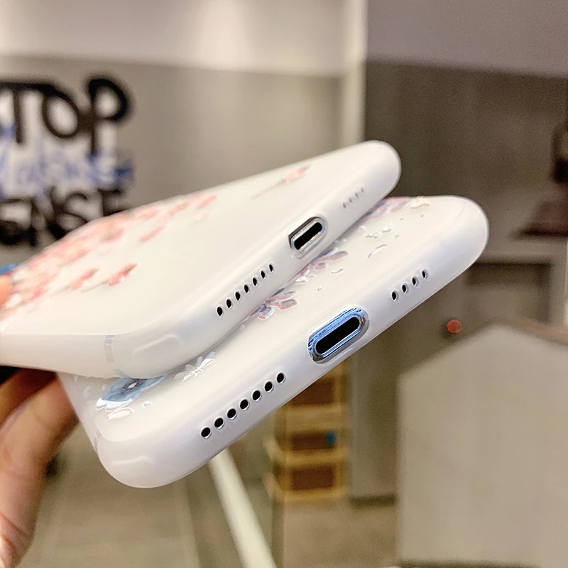 Bird flower pattern semi-Xiuming TPU leisure mobile phone protection case for iPhone 11 pro max iphone 7 x xr and plus | Мобильные