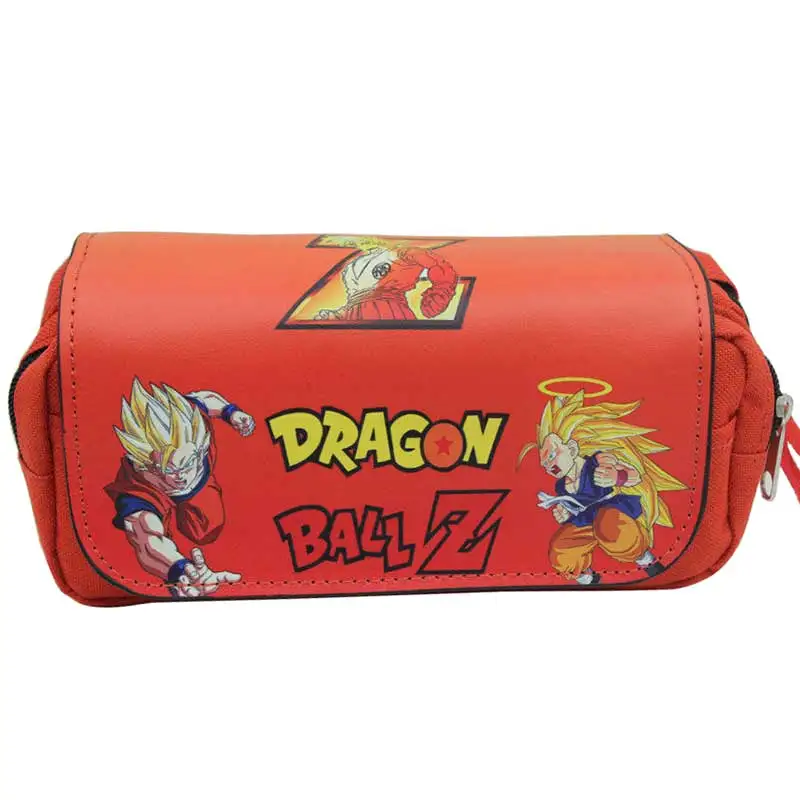 Dragon Ball Z пенал мяч Дракон аниме персонажи черепаха большой емкости молнии ручки, карандаши, Канцтовары PU косметички, чехлы для кистей