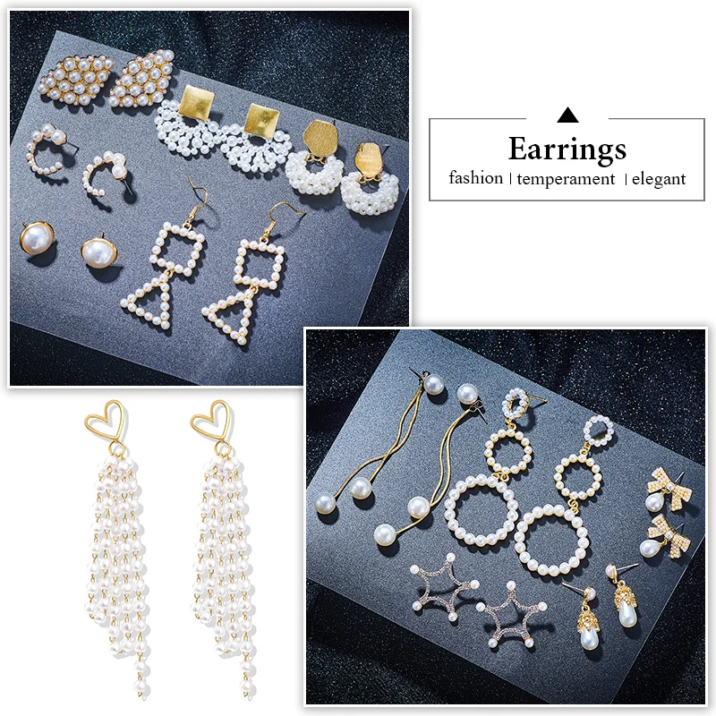 SHUANGR висячие серьги с имитацией жемчуга модные ювелирные изделия для женщин