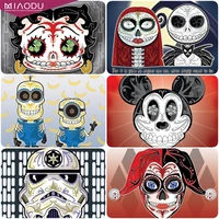 disney cartoon characters sugar skull mickey mouse jack 5d diamond painting cross stitch kits embroidery abstract home decor