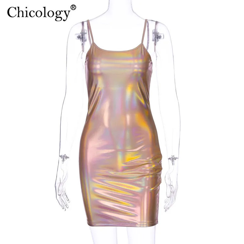 Chicology женское неоновое сексуальное мини платье из искусственной кожи вечерние