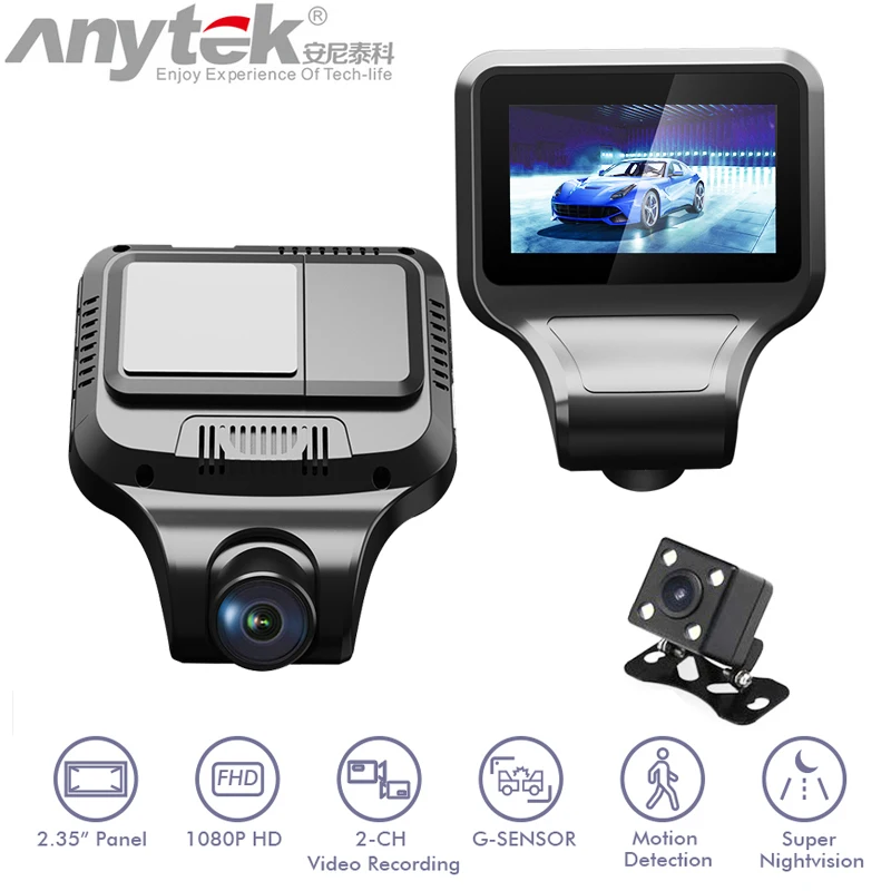 Видеорегистратор Anytek T99 2 35 дюйма IPS 30 кадров/с 1080P F2.0|Видеорегистраторы| |