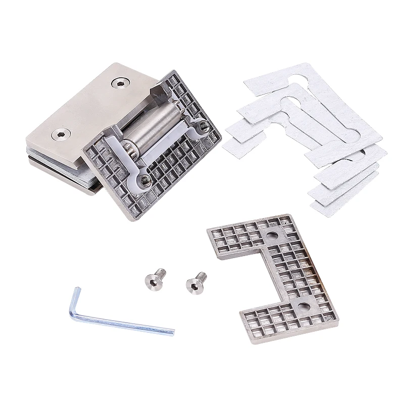 304 нержавеющая сталь стеклянный зажим для ванной комнаты шарнир 135 градусов