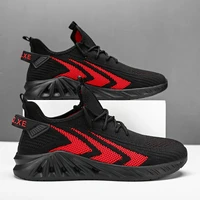 sneakers for men super light flying woven breathable outdoor jogging running sports shoes non slip soft sole athletic trainers