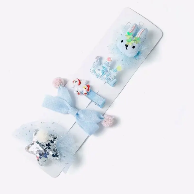 Новые модные галстуки бабочки заколки для волос девочек детские с мультяшным