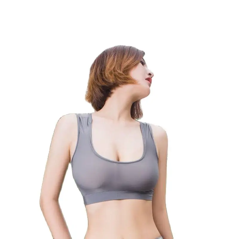 Топ женский блестящий прозрачный без рукавов для фитнеса | Женская одежда