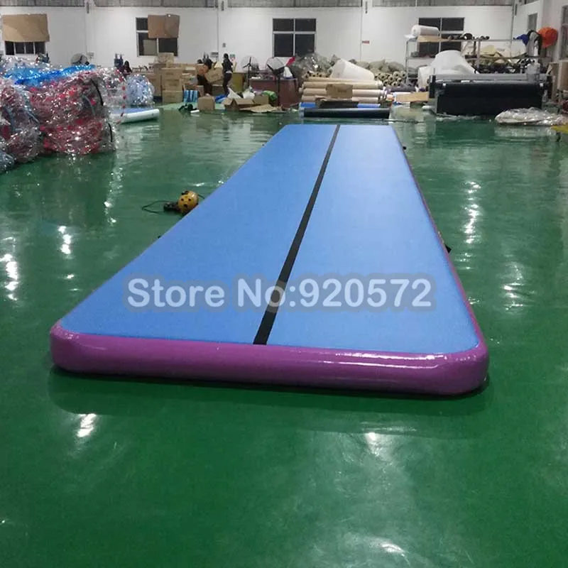 Купить Бесплатная доставка, насос 11*2 м, надувная водная плавающая воздушная дорожка, надувная воздушная дорожка для тренажерного зала, надувной ба...