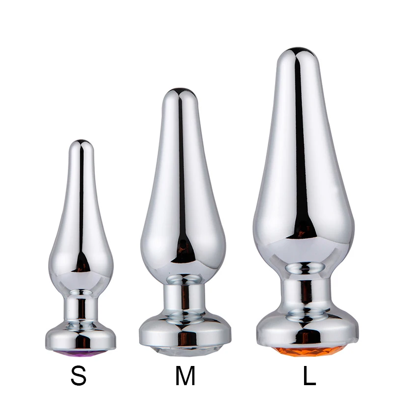 Металлический анальный фаллоимитатор из нержавеющей стали пробка Анальная для