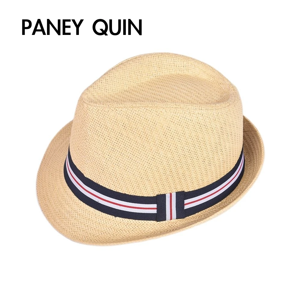 

Man season casul summer holiday straw fedora hat Monofilament paper cloth stitching straw hat cheap mens straw hats