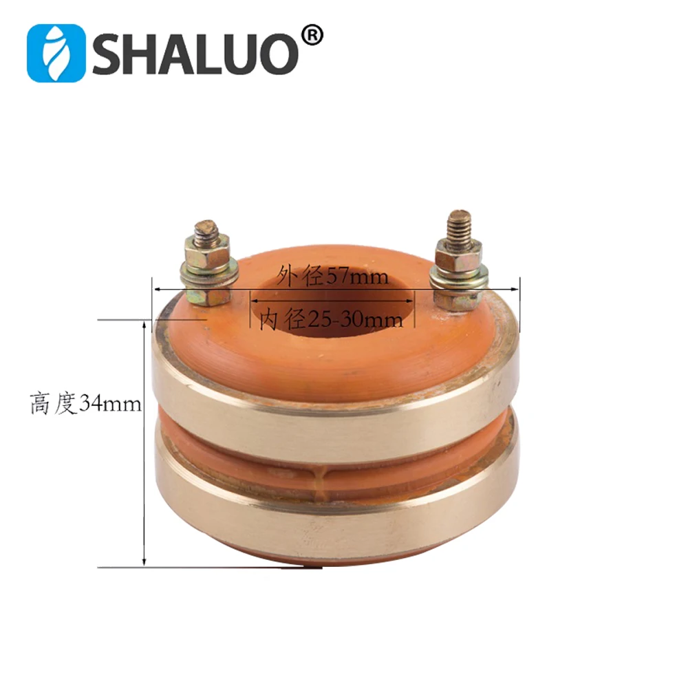 Anel de Cobre Peças para Gerador Escova Alternador Coletor Anel Gerador Dentro Diâmetro 25x57x34mm Frete Grátis No.2 3kw
