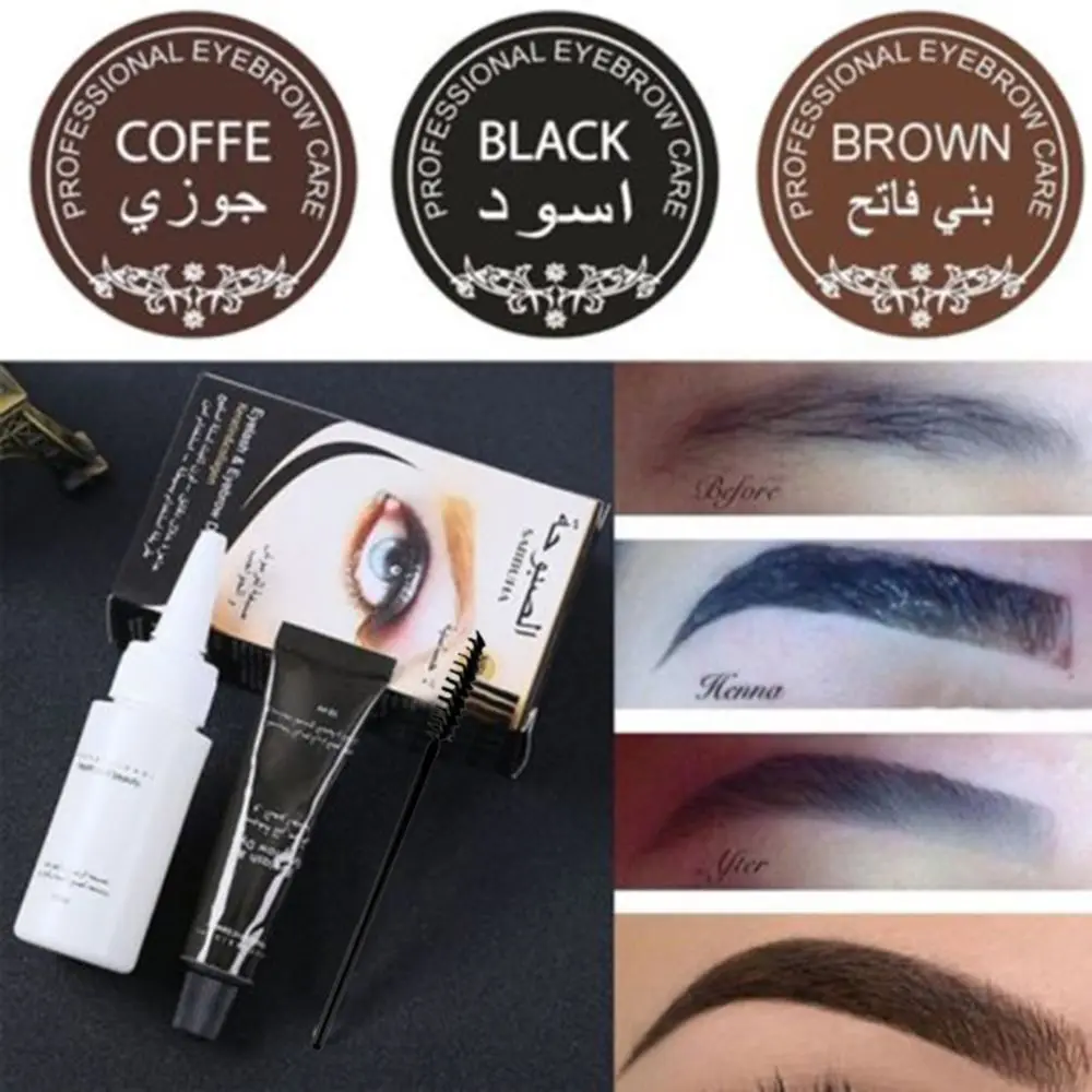 

Eyebrow Mascara Enhancer Tattoo Pen Waterproof Super Durable Set Eyebrow Eyelash Tint Cream Longlasting Eye Makeup Dye