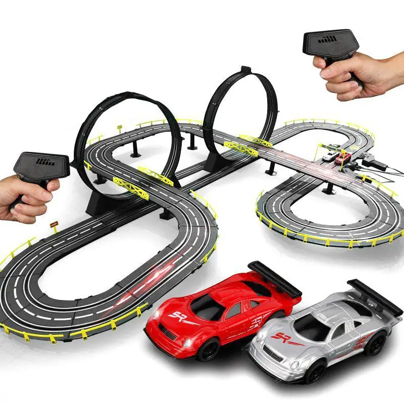 Гоночный трек детская игрушка дистанционное управление соревнование автомобиль
