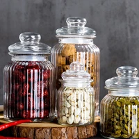 multifunctional storage tank glass box airtight jar with lid for jam honey seasoning tea dried food bottle cans sealed container