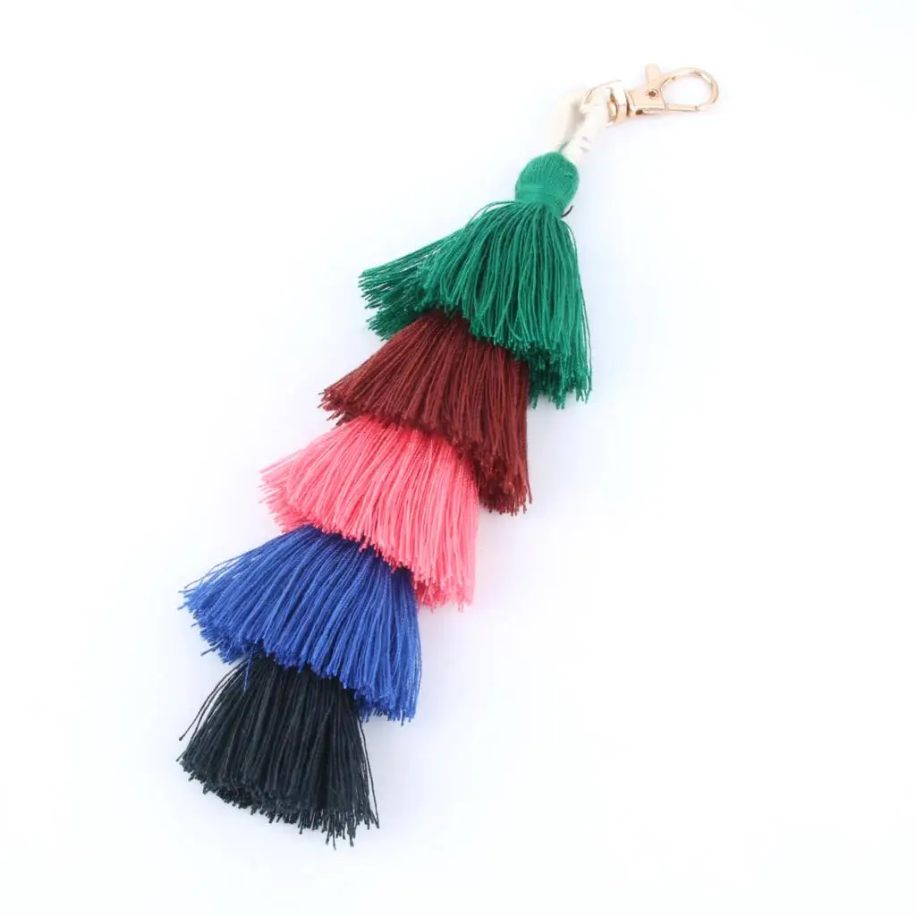 1 шт. богемная ручная работа многослойный хлопковый Бохо брелок с кисточками