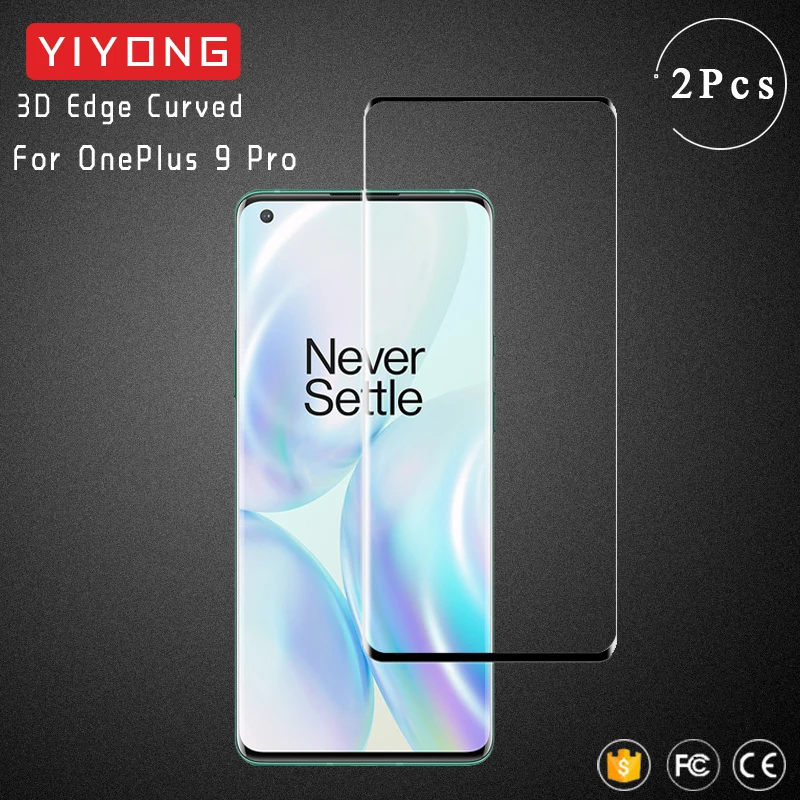 Изогнутое 3d-стекло YIYONG для OnePlus 9 8 Pro закаленное стекло Защита экрана One Plus 9R 9RT 8T Nord