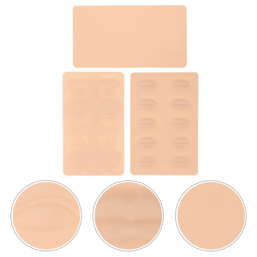 

3Pcs Blank Practice Skin 3D Eye Skin Lip Skin Mold for Beginner
