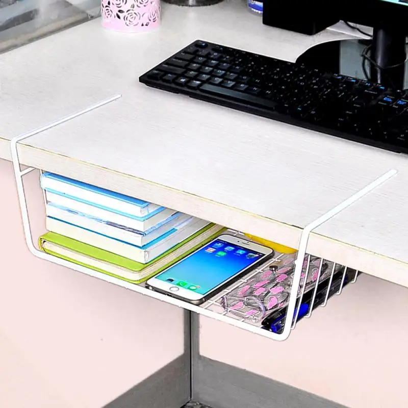 Висит под полкой Железный контейнер для хранения сетчатая корзина шкаф двери