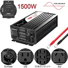 1500 Вт,Инвертор 12v 220v, немодулированный синусоидальный сигнал, инвертор солнечной энергии, 24 В, 48 В постоянного тока в 110 В переменного тока с дистанционным управлением
